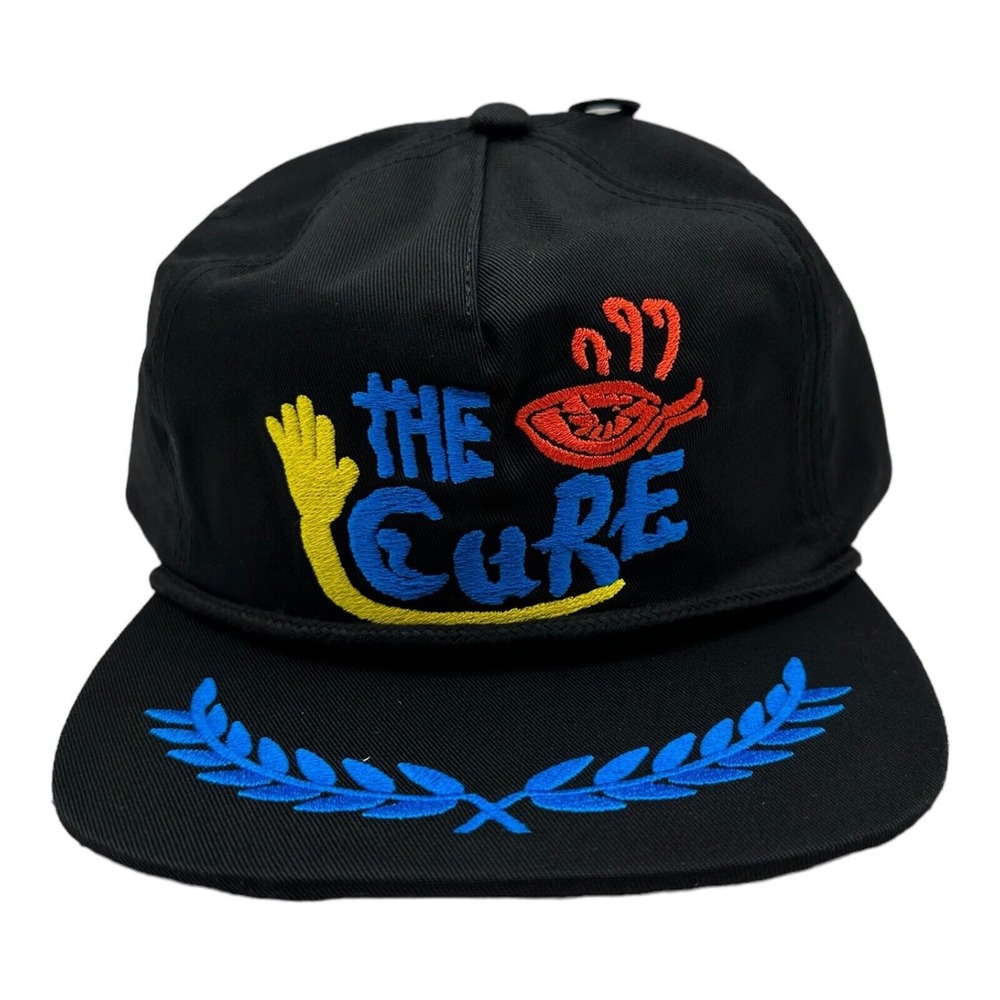 NWT The Cure Adjustable Baseball Snapback Hat Cap Black - Disintegration - Smith
